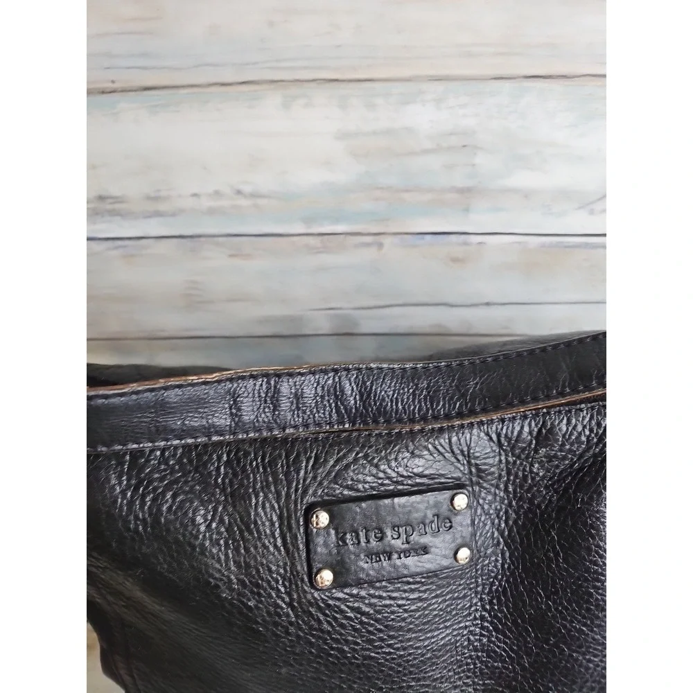 Kate Spade‎ black leather medium bag, used